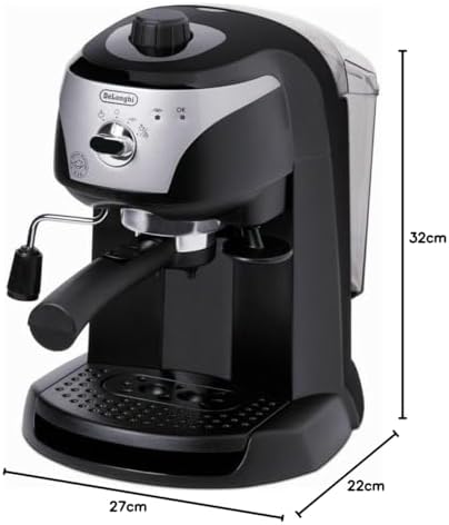 De'Longhi EC221.B Machine à Espresso Solo Pompe, Noir,1L
