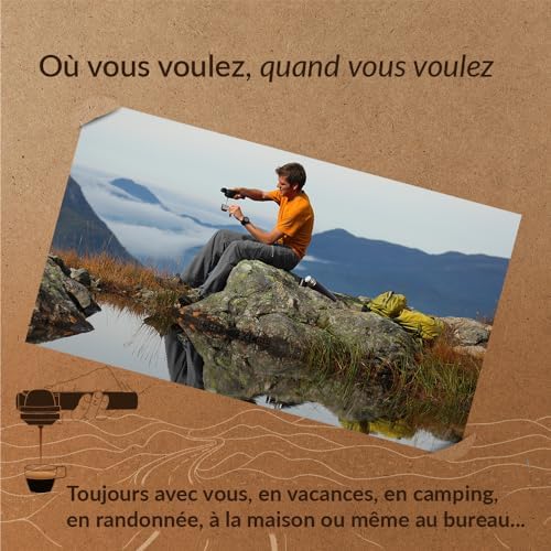 Handpresso Pump Set Noir 48241 Coffret machine expresso portable et manuelle à dosette ESE ou café moulu