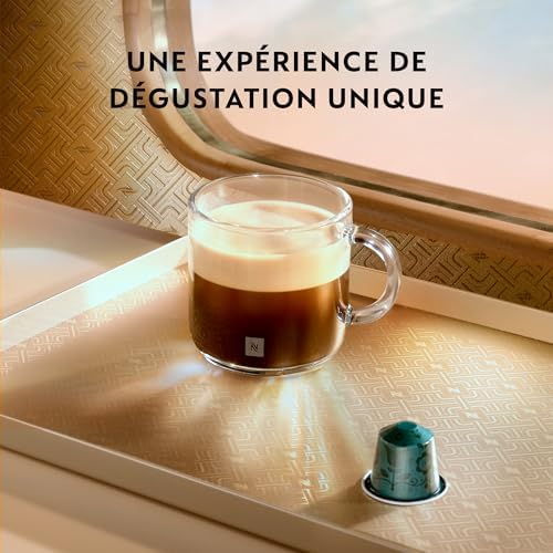 De'Longhi Nespresso Inissia EN80.B, Machine à Café Automatique, Machine à Capsules pour une Seule Tasse, Ensemble de Bienvenue Inclus, Design Compact, 19 Bars, 1260W, Noir