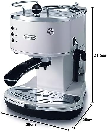 De'Longhi - Cafetieres expresso ECO 311 W -, Noir/Argent/Blanc