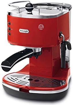 De'Longhi Icona Eco 311.R Macchina da Caffè Espresso Manuale, Caffè in Polvere o in Cialde E.S.E., 1100 W, Rosso