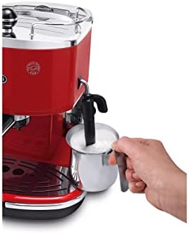 De'Longhi Icona Eco 311.R Macchina da Caffè Espresso Manuale, Caffè in Polvere o in Cialde E.S.E., 1100 W, Rosso