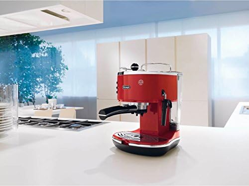 De'Longhi Icona Eco 311.R Macchina da Caffè Espresso Manuale, Caffè in Polvere o in Cialde E.S.E., 1100 W, Rosso