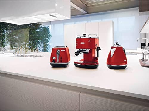 De'Longhi Icona Eco 311.R Macchina da Caffè Espresso Manuale, Caffè in Polvere o in Cialde E.S.E., 1100 W, Rosso