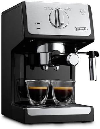 De'Longhi Machine à Café à Pompe, Machine Expresso ECP 33.21.BK, Noir H x L x P : 36 x 31.5 x 25.5 cm