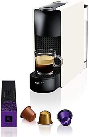 Nespresso Krups Machine à Café Essenza Mini Blanche Cafetière Capsule de Café YY2912FD