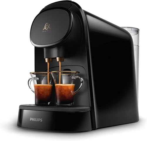 Philips L'Or Barista Original, Machine à café à Capsules, Double Capsule, Double Plaisir, 1 ou 2 Tasses, Qualité Espresso, Noir (LM8012/00)