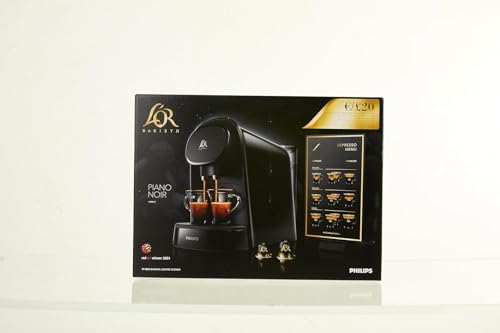 Philips L'Or Barista Original, Machine à café à Capsules, Double Capsule, Double Plaisir, 1 ou 2 Tasses, Qualité Espresso, Noir (LM8012/00)