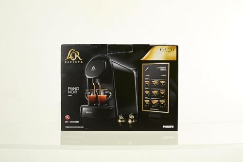 Philips L'Or Barista Original, Machine à café à Capsules, Double Capsule, Double Plaisir, 1 ou 2 Tasses, Qualité Espresso, Noir (LM8012/00)