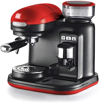 Ariete Moderna Cafetera Expreso 15 Bares 1080W Rojo/Negro