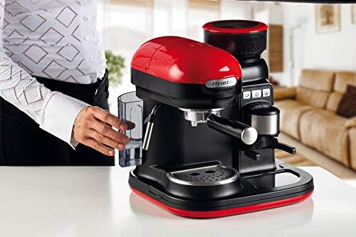 Ariete Moderna Cafetera Expreso 15 Bares 1080W Rojo/Negro