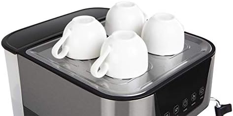 Orbegozo Ex 6000 - Cafetière à expresso et à cappuccino, pression de 20 bar, réservoir de 1,5 l, convient pour les dosettes, 1050 W, noir