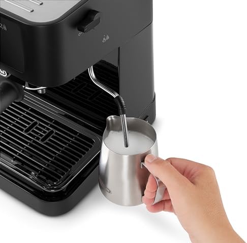 De'Longhi Stilosa EC230.BK, Machine à Expresso avec Bar Barista, Cafetière et Machine à Cappuccino, Noir, 1100 W
