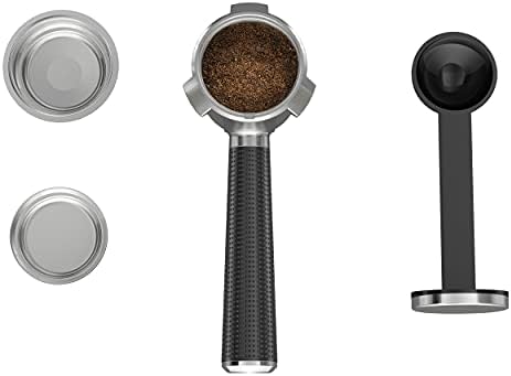 Krups INOX 1L Machine Expresso Virtuoso Automatique, 1 L, 1450 W, Compacte, 2 Tasses, Buse Vapeur pour Cappuccinos et Eau Chaude XP442C11, 1 Liter