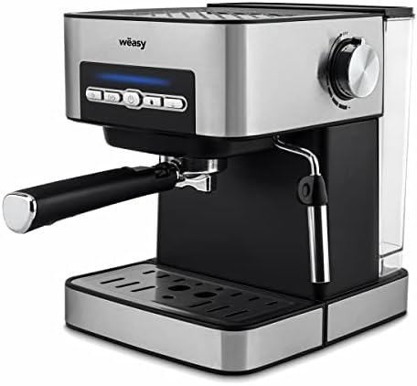 Wëasy Machine Expresso Automatique Pression, KFX32, 20 Bars, 4 Modes, Réservoir 1.6L, Chauffe-tasses, Buse Vapeur, Filtres & Cuillère à Mesure