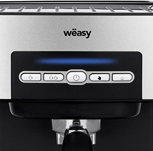 Wëasy Machine Expresso Automatique Pression, KFX32, 20 Bars, 4 Modes, Réservoir 1.6L, Chauffe-tasses, Buse Vapeur, Filtres & Cuillère à Mesure