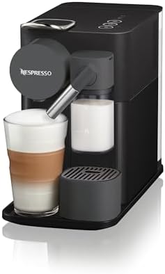 De'Longhi Nespresso Lattissima One Evo EN510.B, Machine a Café Capsule, Expresso et Cappuccino, 1450W, Noir