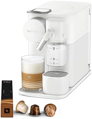De'Longhi Nespresso Lattissima One Evo EN510.W, Machine a Café Capsule, Expresso et Cappuccino, 1450W, Blanc