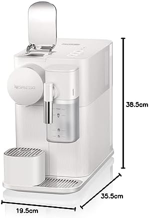 De'Longhi Nespresso Lattissima One Evo EN510.W, Machine a Café Capsule, Expresso et Cappuccino, 1450W, Blanc