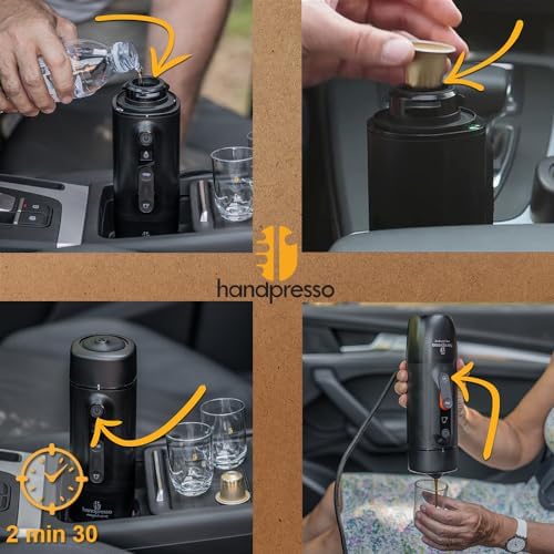 Handpresso Cafetière Auto Capsule 120 W Noir avec Set capsules