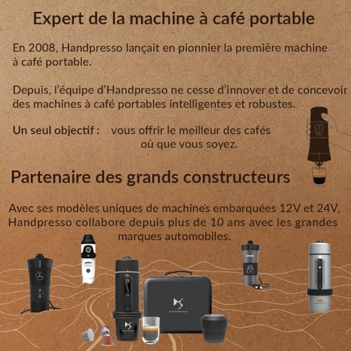 Handpresso Cafetière Auto Capsule 120 W Noir avec Set capsules