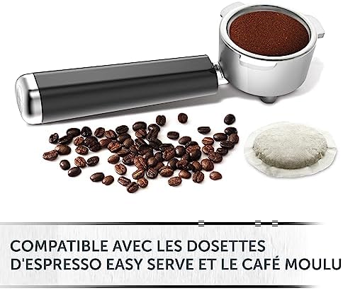 Breville Prima Latte III Machine À Café - Machine À Expresso, Cappuccino Et Latte - Pompe Italienne De 19 Bars - Mousseur De Lait Automatique - Compatible Dosettes ESE - Coloris Rouge