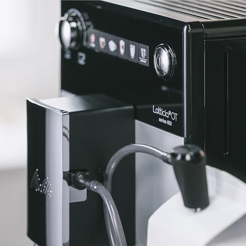 Melitta Latticia One Touch Argent, Machine à Café à Grain avec Broyeur, Silencieuse, Système Latte Perfection, Mode 1 à 2 Tasses, Automatique, F300-101, 1450W