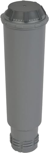 KRUPS ESSENTIAL NOIRE Machine à café broyeur grain Cafetière expresso 2 tasses Nettoyage automatique Buse vapeur Cappuccino YY8125FD & Cartouche Aqua Filter Claris F08801