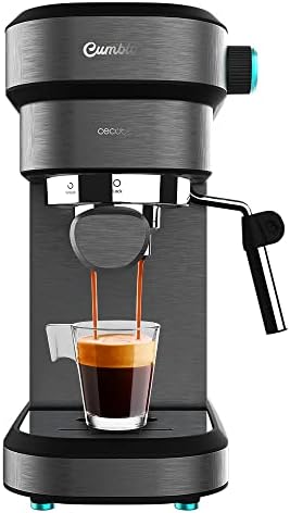 Cecotec Cafelizzia Express Cafelizzia 890 Dark. Espressos et cappuccino 1350 W, Système Thermoblock, 20 bars, Mode Auto pour 1-2 Cafés, Vaporisateur Orientable, Capacité 1,2 L