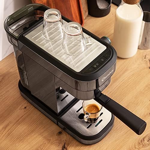 Cecotec Cafelizzia Express Cafelizzia 890 Dark. Espressos et cappuccino 1350 W, Système Thermoblock, 20 bars, Mode Auto pour 1-2 Cafés, Vaporisateur Orientable, Capacité 1,2 L