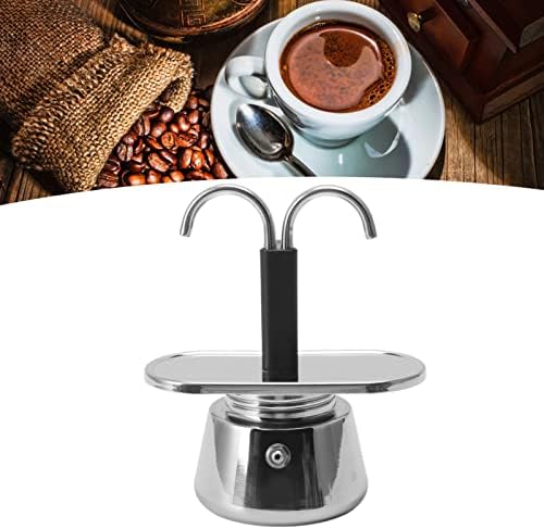 Mini Machine à Expresso 2 Tasses,(2.8 oz) Moka Pot Nouvelle génération Style Italien avec Une Grande saveur, Cafetière Moka en Acier Inoxydable Cafetière à Conduit Italien