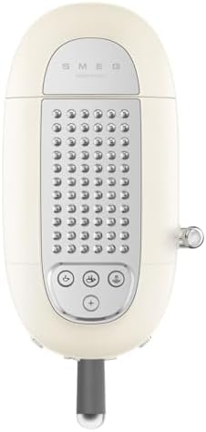Smeg, Machine à Café Expresso Manuelle ECF02CREU, Système Thermoblock et Buse Vapeur, 4 Fonctions Expresso, Plateau Amovible, Porte Filtre, Réservoir d'Eau 1 L, Dimensions Compactes, 1350W, Crème
