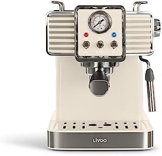 Livoo – Machine à café expresso DOD174C – 15bars, café moulu et dosette ESE, 1,5L, 1350W