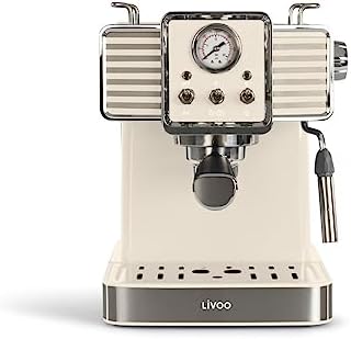 Livoo – Machine à café expresso DOD174C – 15bars, café moulu et dosette ESE, 1,5L, 1350W