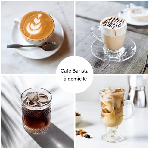 HIBREW H10A Machine a Cafe Expresso Programmable, Cafetiere Expresso en Acier Inoxydable 19 Bar avec Baguette à Vapeur, Réservoir d'eau Amovible de 1,8L