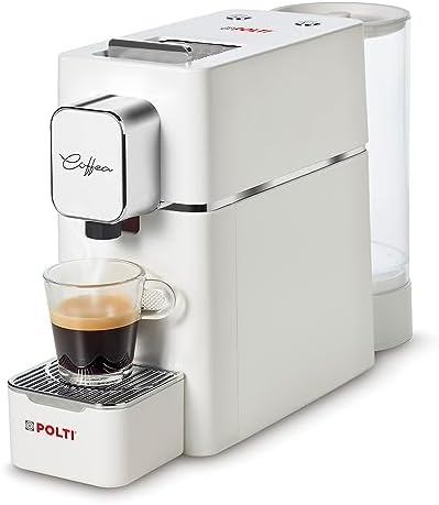 POLTI Coffea S15W, Machine À Café Expresso, Compatible Avec E.S.E. 44 Mm, Réservoir 0,85L, Pression De Pompe 19 Bar, Couleur Blanc