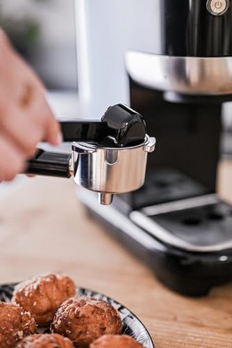 Senya machine à café Tasty Coffee Noir 20 bars, cafetière expresso et cappuccino 1300W, Thermoblock, mousseur de lait, arrêt automatique, SYBF-CM006